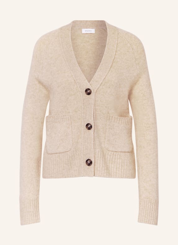 darling harbour Strickjacke aus Cashmere CREME