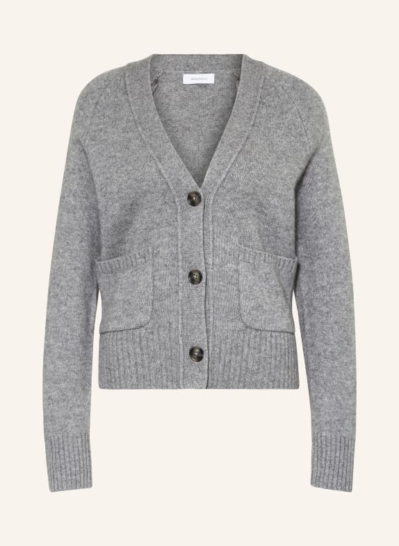 darling harbour Strickjacke aus Cashmere GRAU MELANGE