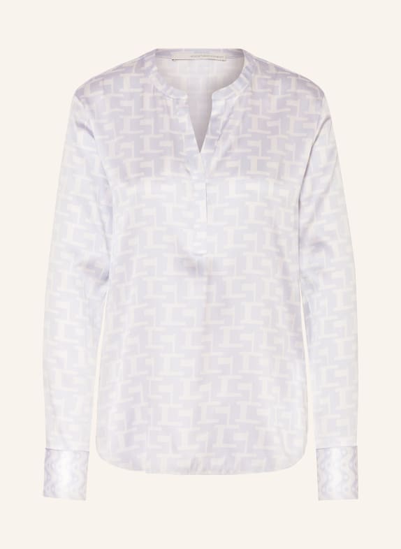 HERZEN'S ANGELEGENHEIT Shirt blouse in silk LIGHT BLUE/ WHITE