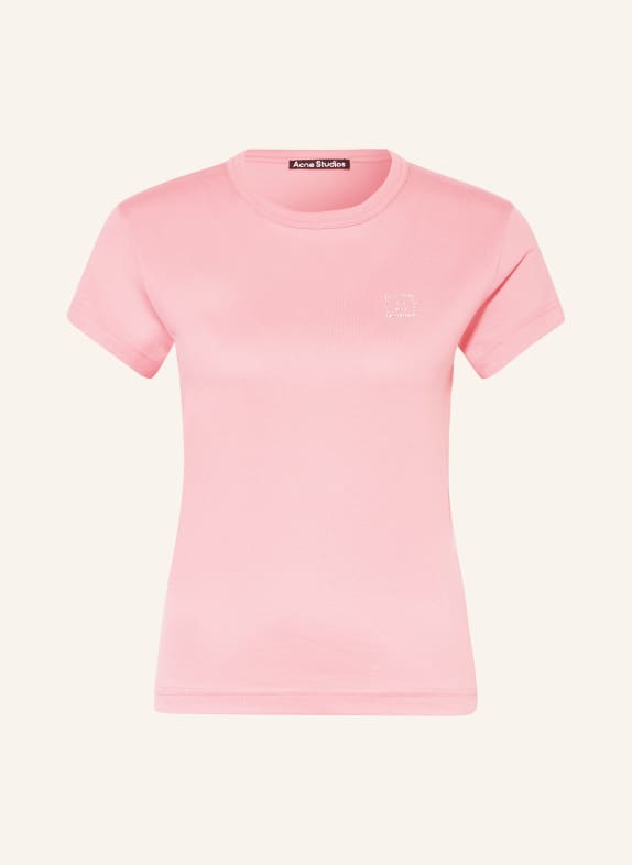 Acne Studios T-shirt with decorative gems PINK