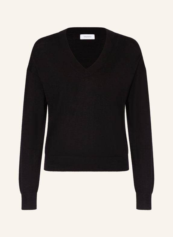 darling harbour Pullover aus Merinowolle SCHWARZ