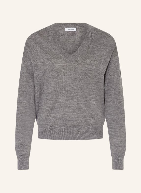 darling harbour Pullover aus Merinowolle DUNKELGRAU