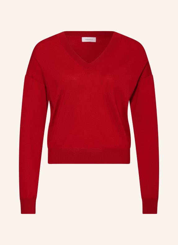 darling harbour Pullover aus Merinowolle ROT