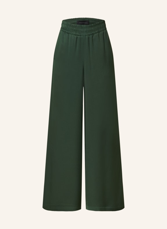 DRYKORN Wide leg trousers CEILING in satin GREEN