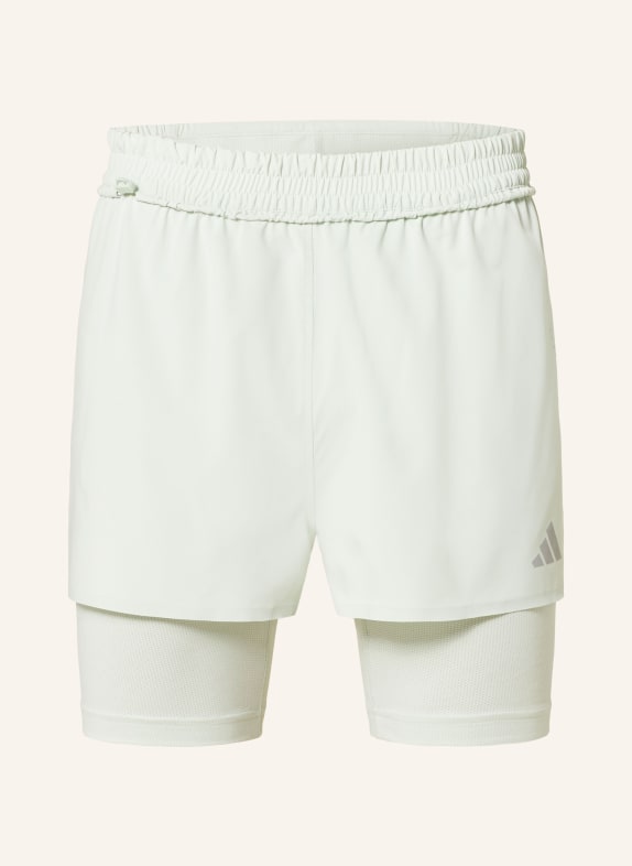 adidas 2-in-1-Trainingsshorts HELLGRÜN