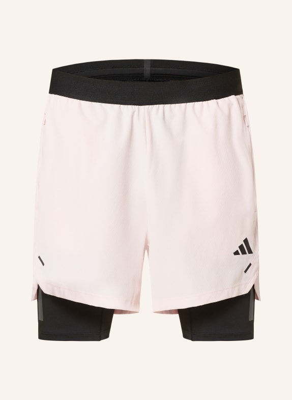 adidas 2-in-1-Trainingsshorts POWER HELLROSA/ SCHWARZ