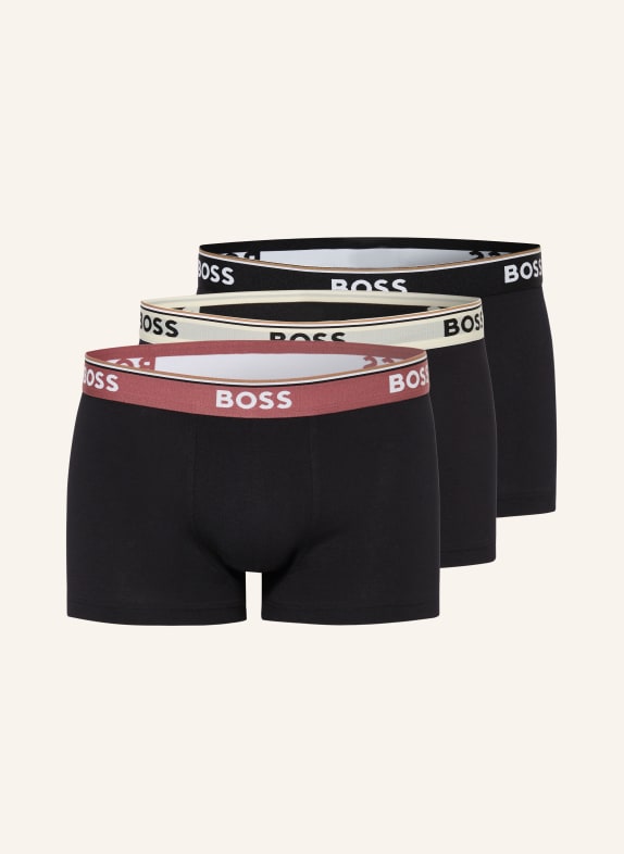 BOSS 3-pack boxer shorts POWER BLACK