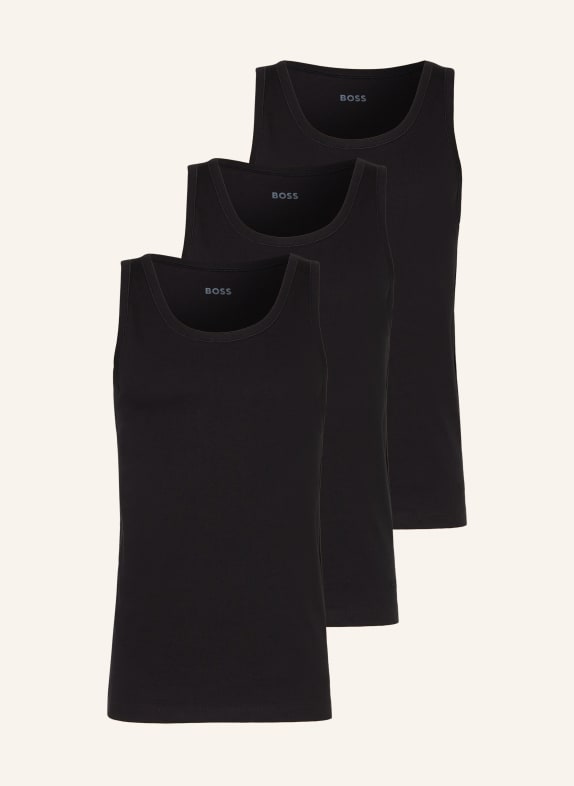 BOSS 3-pack undershirts BLACK