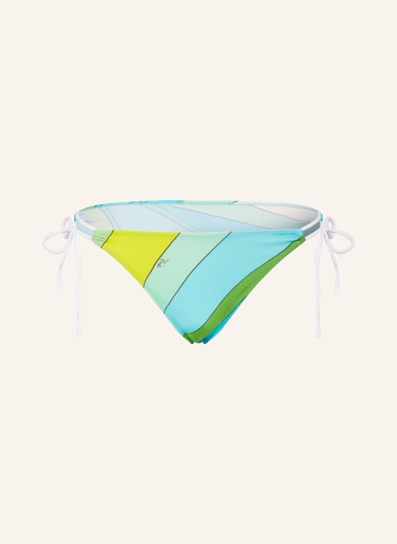 PUCCI Triangle bikini bottoms BLUE/ GREEN/ YELLOW