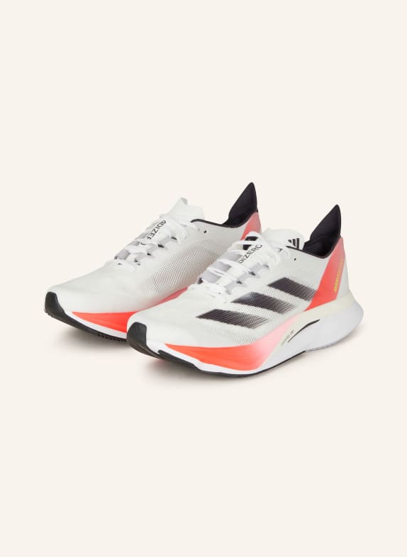 adidas Running shoes ADIZERO BOSTON 12 WHITE/ NEON RED/ BLACK