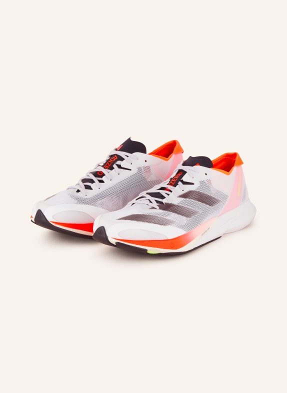 adidas Laufschuhe ADIZERO ADIOS 8 WEISS/ NEONORANGE/ NEONROT