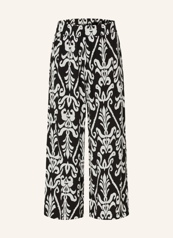 CARTOON 3/4 wide leg trousers BLACK/ WHITE