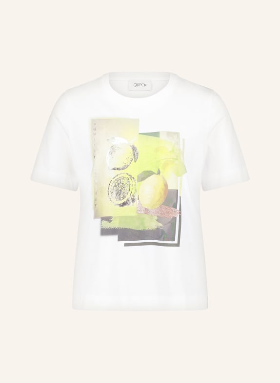 CARTOON T-shirt KREMOWY/ ZIELONY