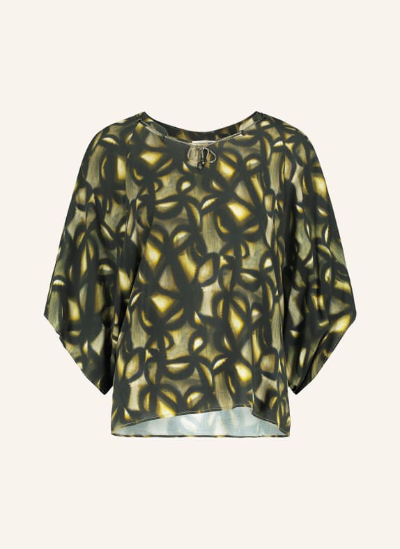 CARTOON Shirt blouse with 3/4 sleeves BLACK/ GREEN/ LIGHT GREEN