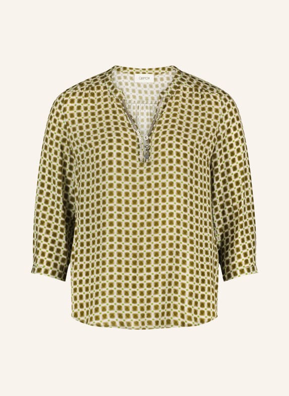 CARTOON Shirt blouse with 3/4 sleeves GRAY/ GREEN/ DARK GREEN