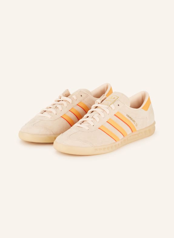 adidas Originals The utilizes a highly durable rubber outsole that contributes to stabilizing the shoe CREME/ ORANGE/ NUDE