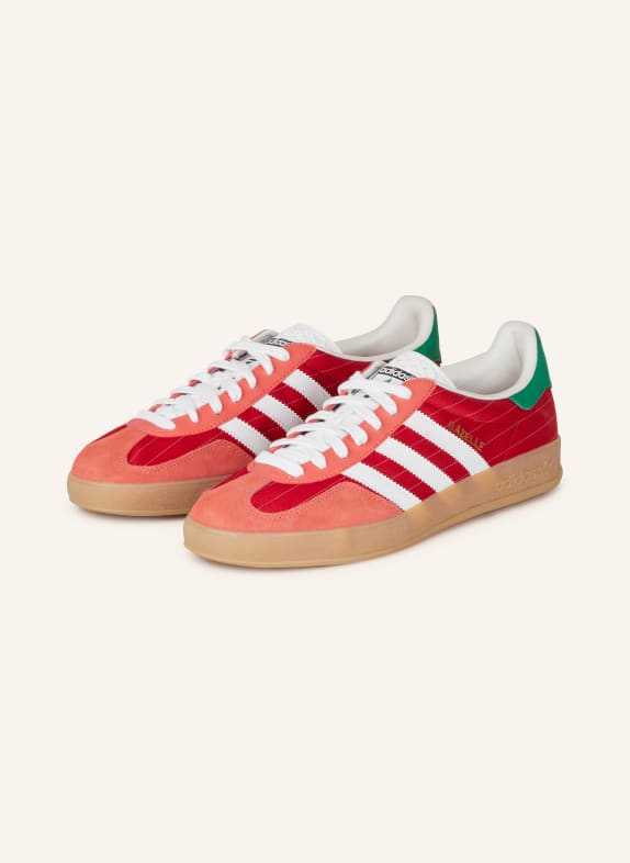 adidas Originals Sneakersy GAZELLE INDOOR OLYMPIA CZERWONY/ ZIELONY/ BIAŁY