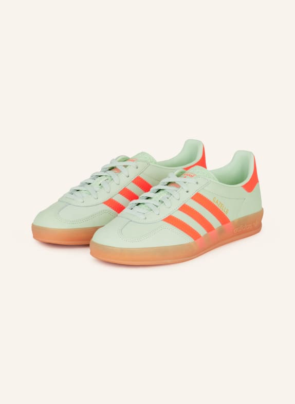 adidas Originals Sneakersy GAZELLE INDOOR MIĘTOWY/ JASKRAWY POMARAŃCZOWY