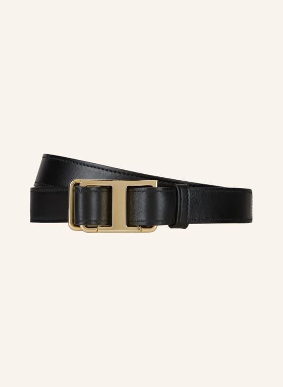 TOD'S Leather belt BLACK