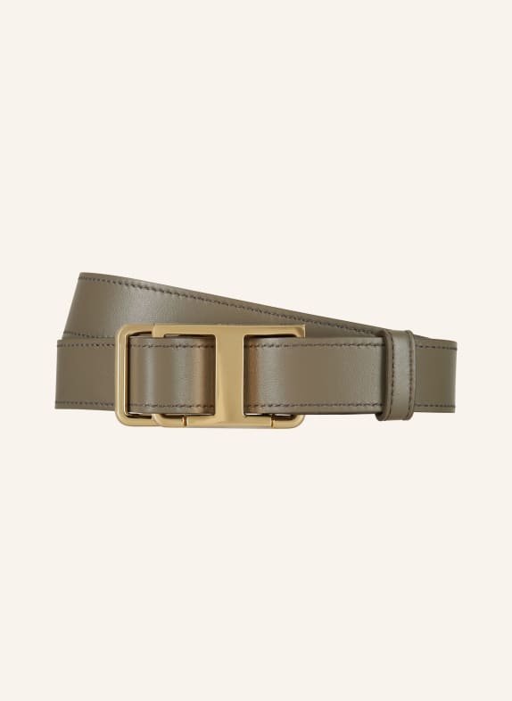 TOD'S Leather belt GRAY