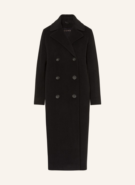ICONS CINZIA ROCCA Caban coat made of wool BLACK
