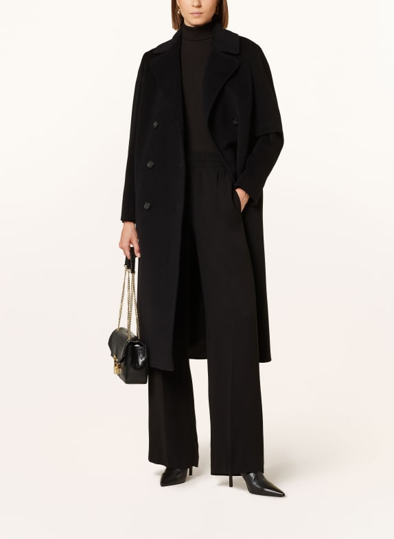 ICONS CINZIA ROCCA Caban coat made of wool BLACK