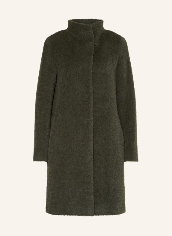 ICONS CINZIA ROCCA Wool coat with alpaca DARK GREEN