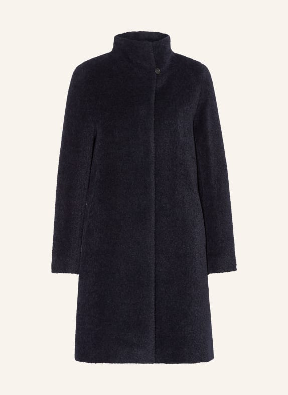 ICONS CINZIA ROCCA Wool coat with alpaca DARK BLUE