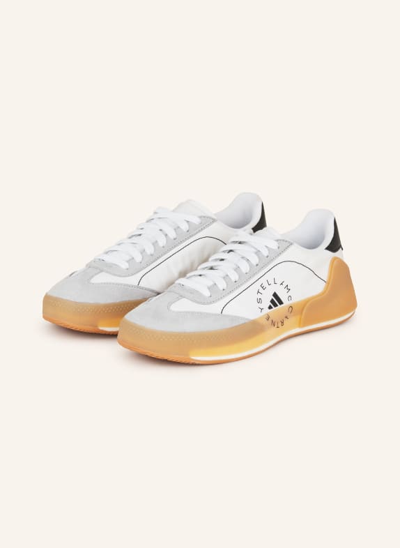 adidas by Stella McCartney Sneakersy COURT BOOST BIAŁY/ SZARY/ CZARNY