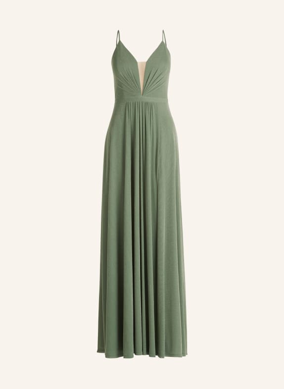 VM Vera Mont Evening dress with glitter thread DARK GREEN/ SILVER