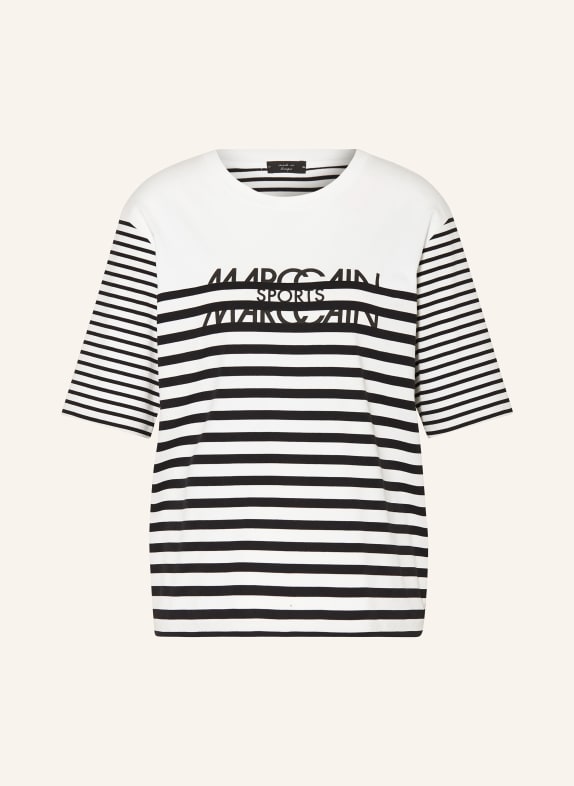 MARC CAIN T-shirt 190 white and black