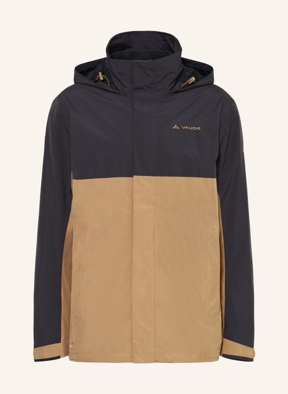 VAUDE 2-in-1-Jacke ROSEMOOR SCHWARZ/ CAMEL