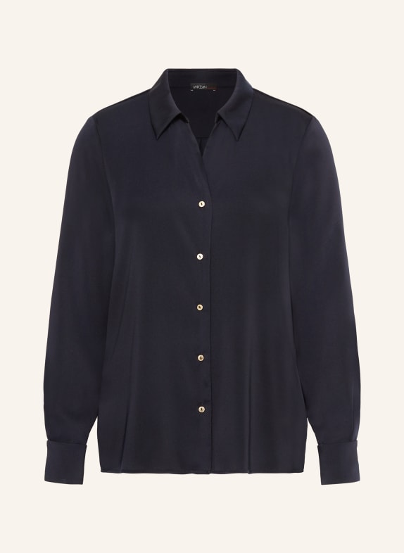 MARC CAIN Satin shirt blouse 395 MIDNIGHT BLUE