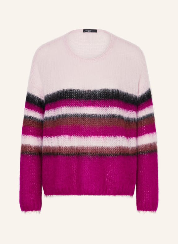 MARC CAIN Sweater with mohair 250 bright rose tan