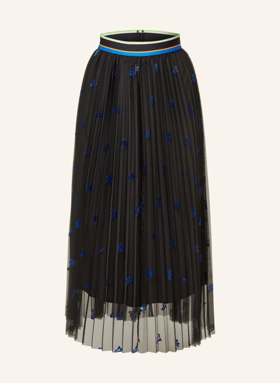 MARC CAIN Tüllrock mit Plissees 395 MIDNIGHT BLUE