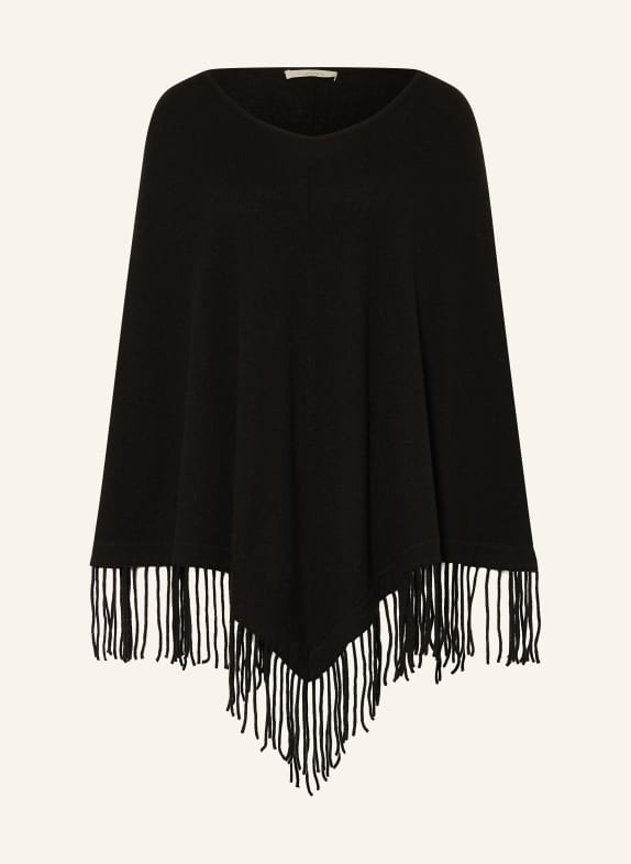 lilienfels Poncho with cashmere BLACK