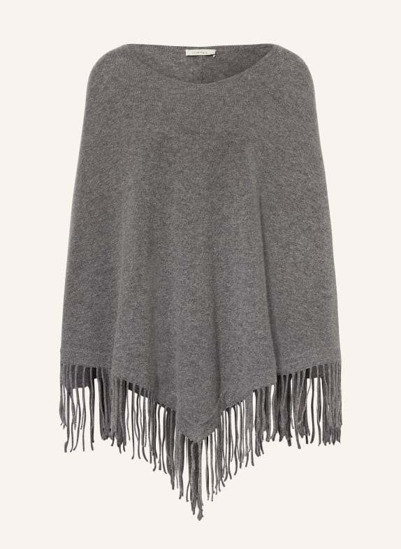 lilienfels Poncho with cashmere GRAY
