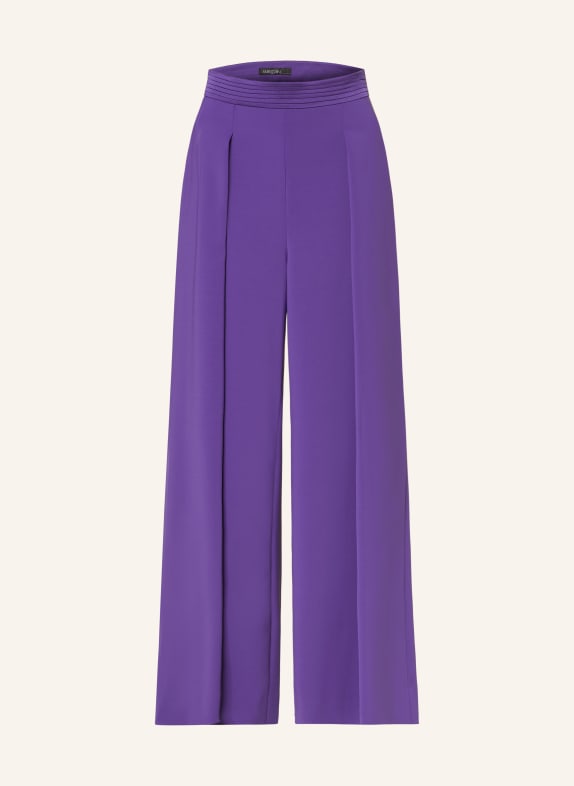 MARC CAIN Wide leg trousers 748 deep purple