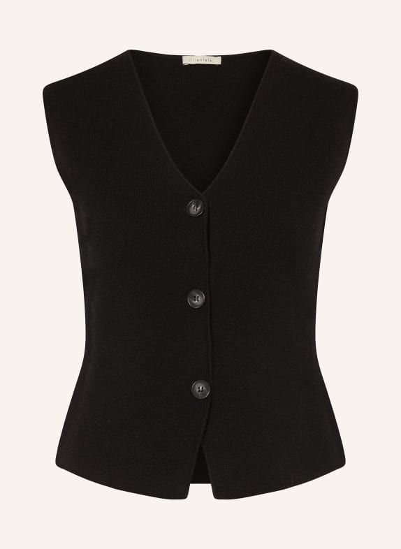 lilienfels Knit vest with cashmere BLACK