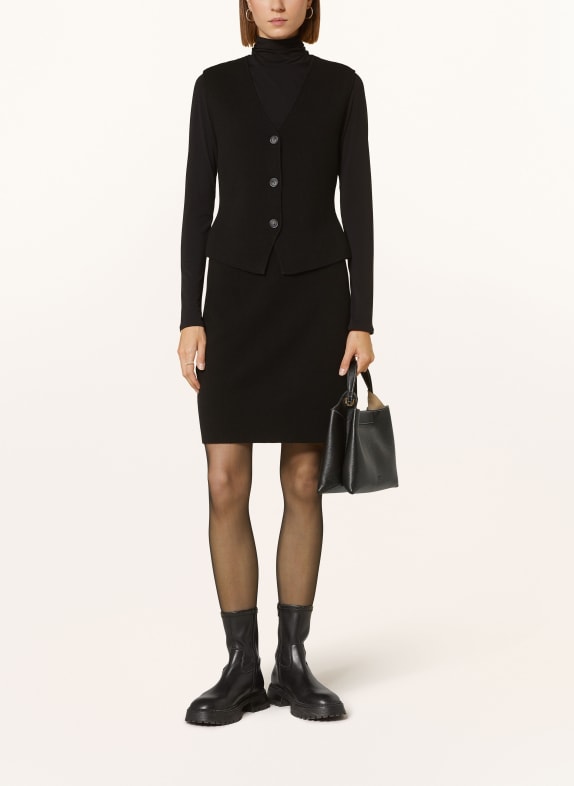 lilienfels Knit vest with cashmere BLACK