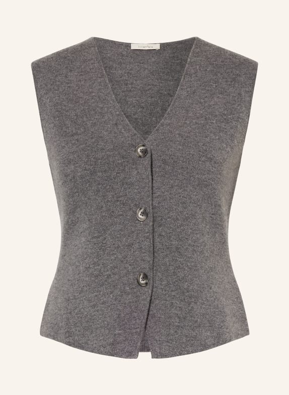 lilienfels Knit vest with cashmere GRAY