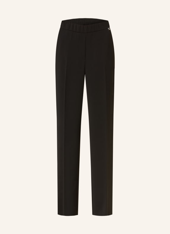 MARC CAIN Wide leg trousers WASHINGTON 900 BLACK
