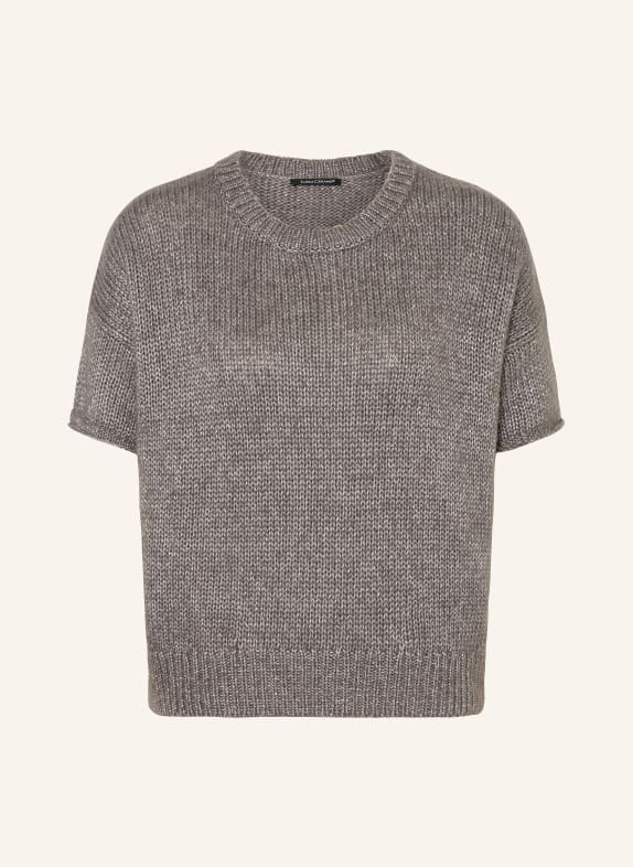 LUISA CERANO Knit shirt with glitter thread TAUPE