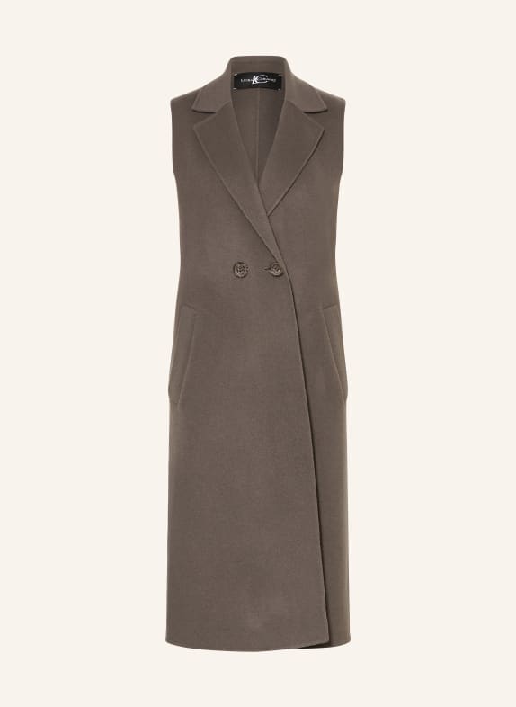 LUISA CERANO Blazer vest TAUPE