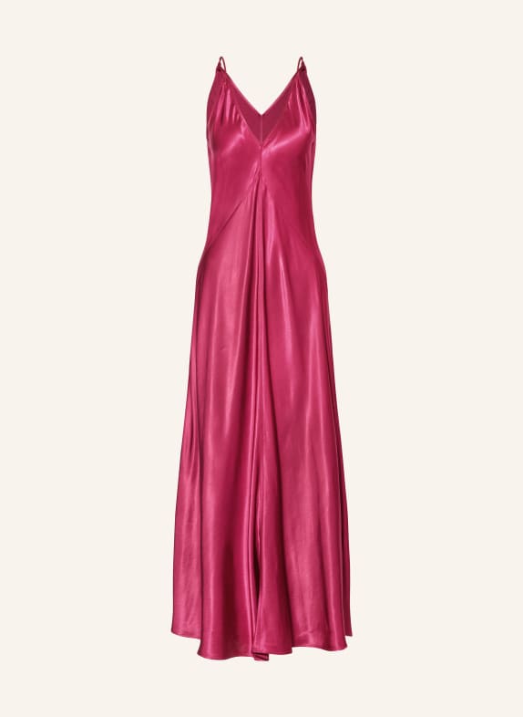 LUISA CERANO Cocktail dress made of satin FUCHSIA