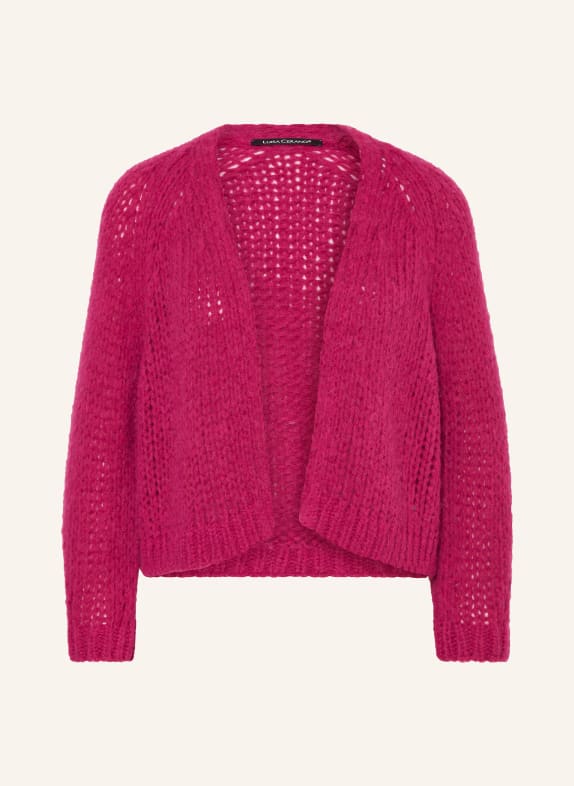 LUISA CERANO Knit cardigan with alpaca FUCHSIA