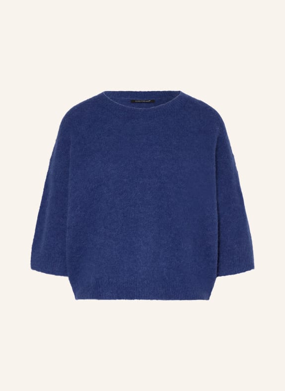 LUISA CERANO Alpaka-Pullover mit 3/4-Arm BLAU