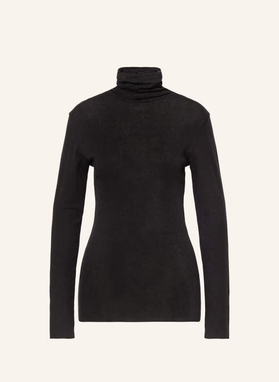 LUISA CERANO Rollkragenshirt SCHWARZ