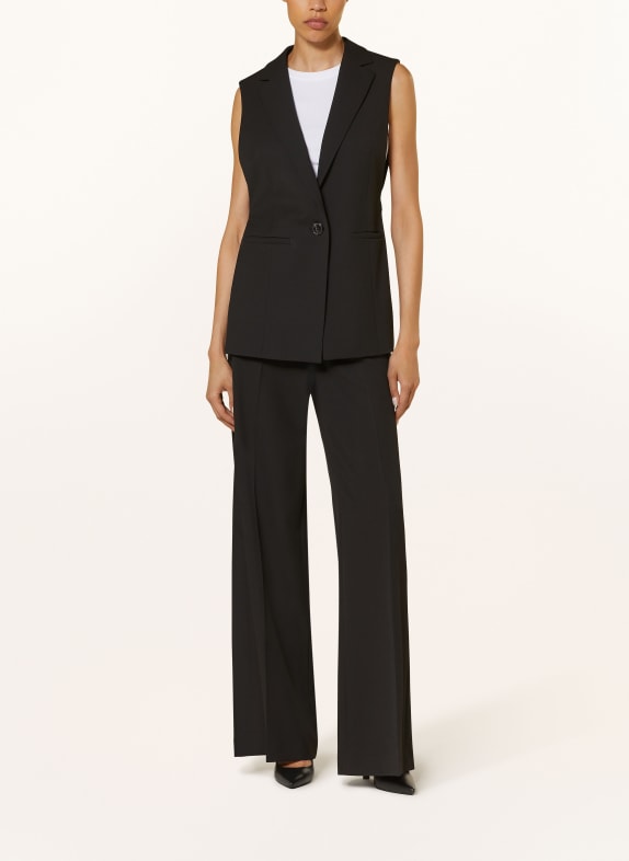 LUISA CERANO Blazer vest BLACK