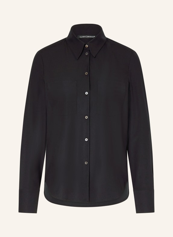 LUISA CERANO Shirt blouse made of jersey BLACK